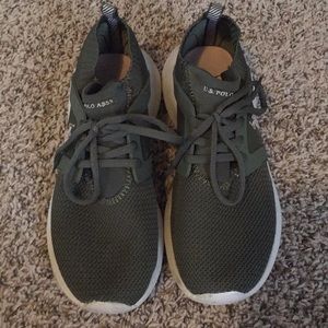 US polo assn green tennis shoes women’s 8.5